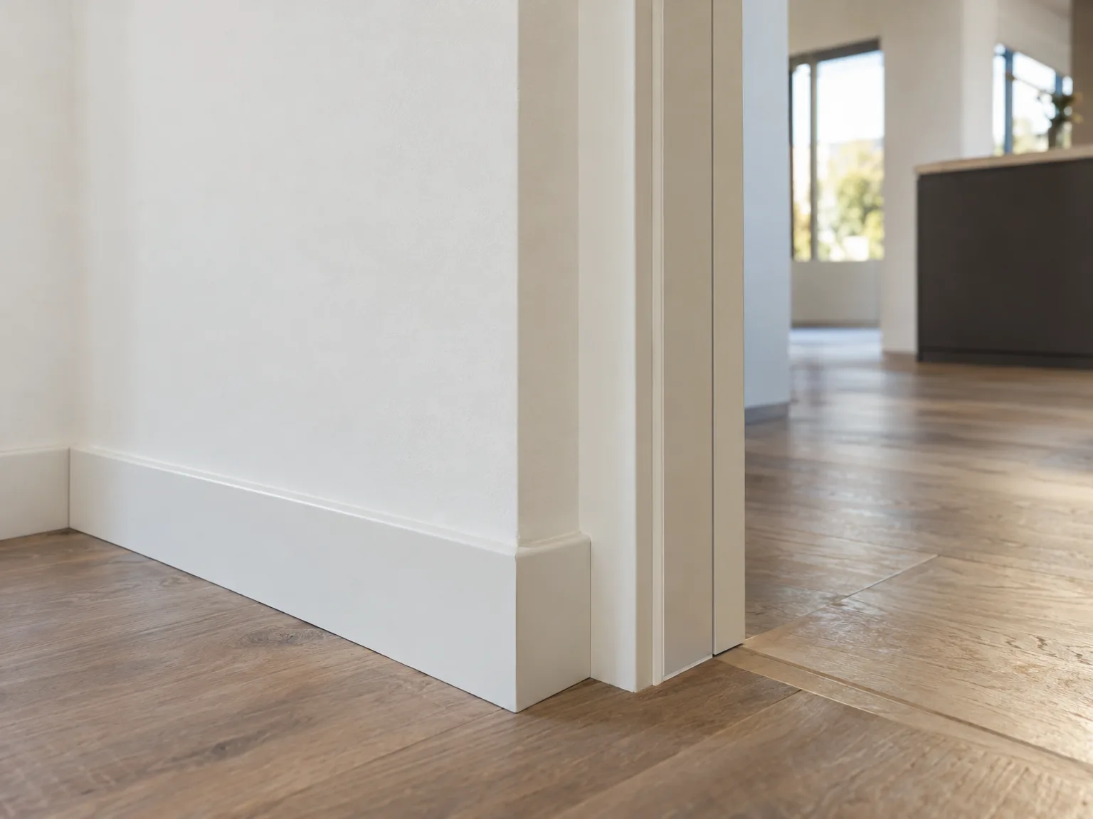 Vloeren leggen: houten vloer met gipsplaten en voeglijsten